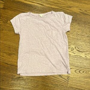 GUC Crewcuts Light Purple Short Sleeve Tee with Heart Pocket; L